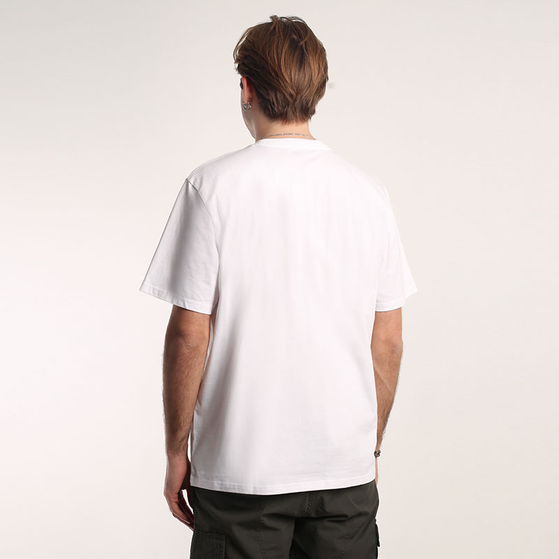 мужская белая футболка Carhartt WIP S/S Pocket T-Shirt I030434-white - цена, описание, фото 4